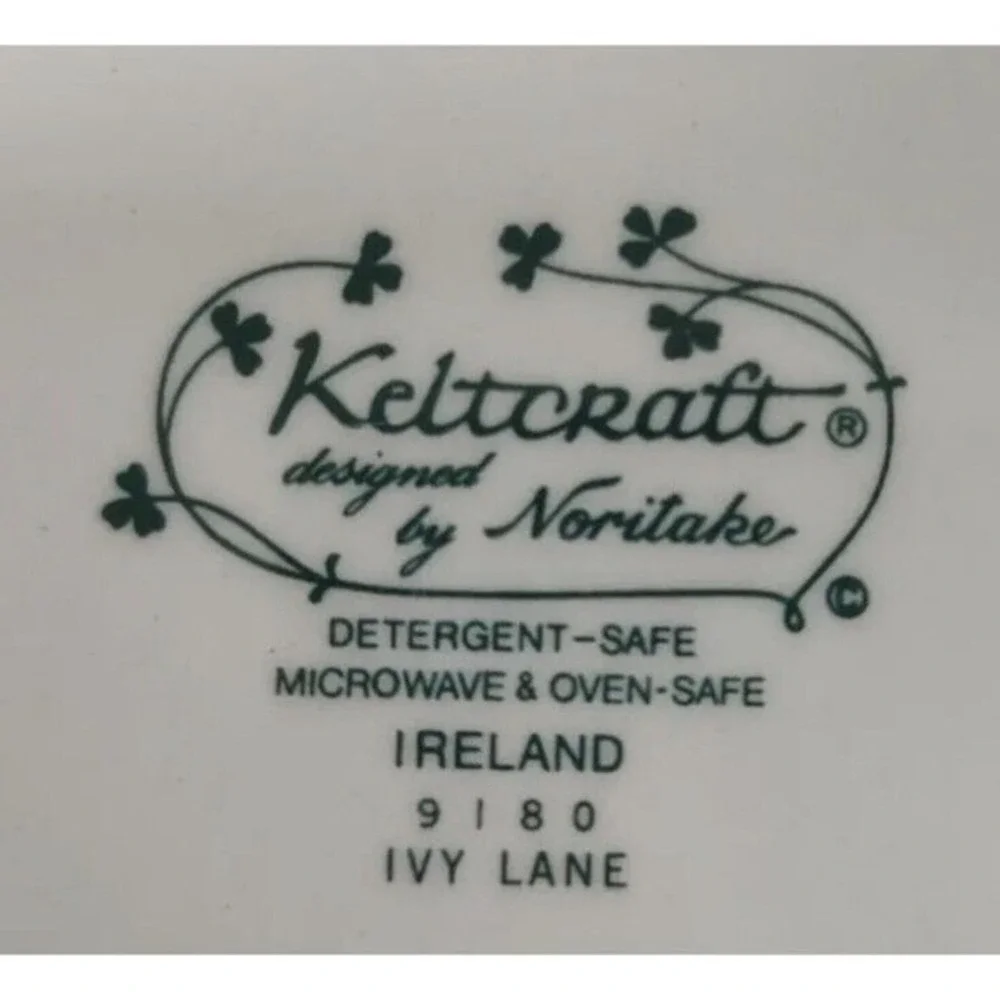 Keltcraft Noritake Ivy Lane 9180 Salad/Bread/Dessert Plate Ireland 7.5